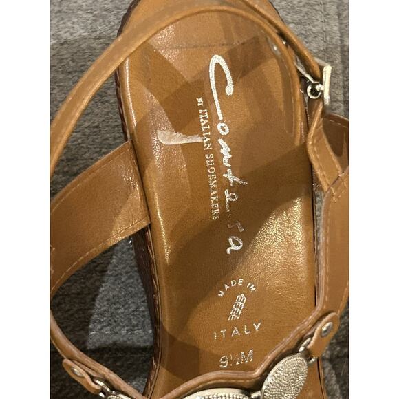 Contesa Studded Strappy Wedges Women's size 9.5 - Picture 2 of 7